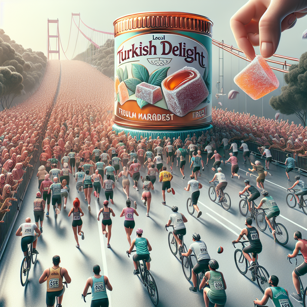 Türkiye\'deki bazı lokum üreticileri, maratonlar ve bisiklet yarışlarına sponsor olarak markalarını tanıtıyor. Son olarak İstanbul Koşusu\'nda yerel bir marka, 5 bin kişiye ücretsiz lokum dağıttı.